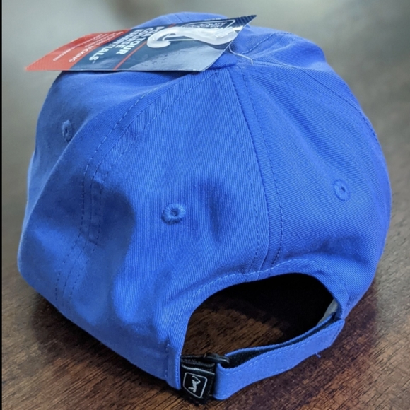 PGA TOUR  BLUE ADJUSTABLE STRAPBACK GOLF HAT CAP, NEW WITH TAG - Picture 3 of 4